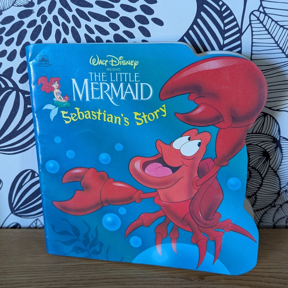 Vintage 1992 Disney‎ The Little Mermaid Sebastian's Story Book
